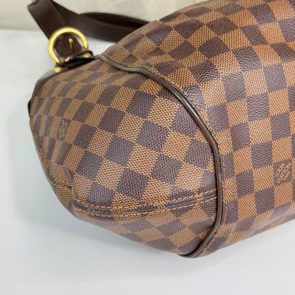 Louis Vuitton Damier Ebene Sistina GM Shoulder Bag Brown Checkerboard Pattern - Picture 7 of 10